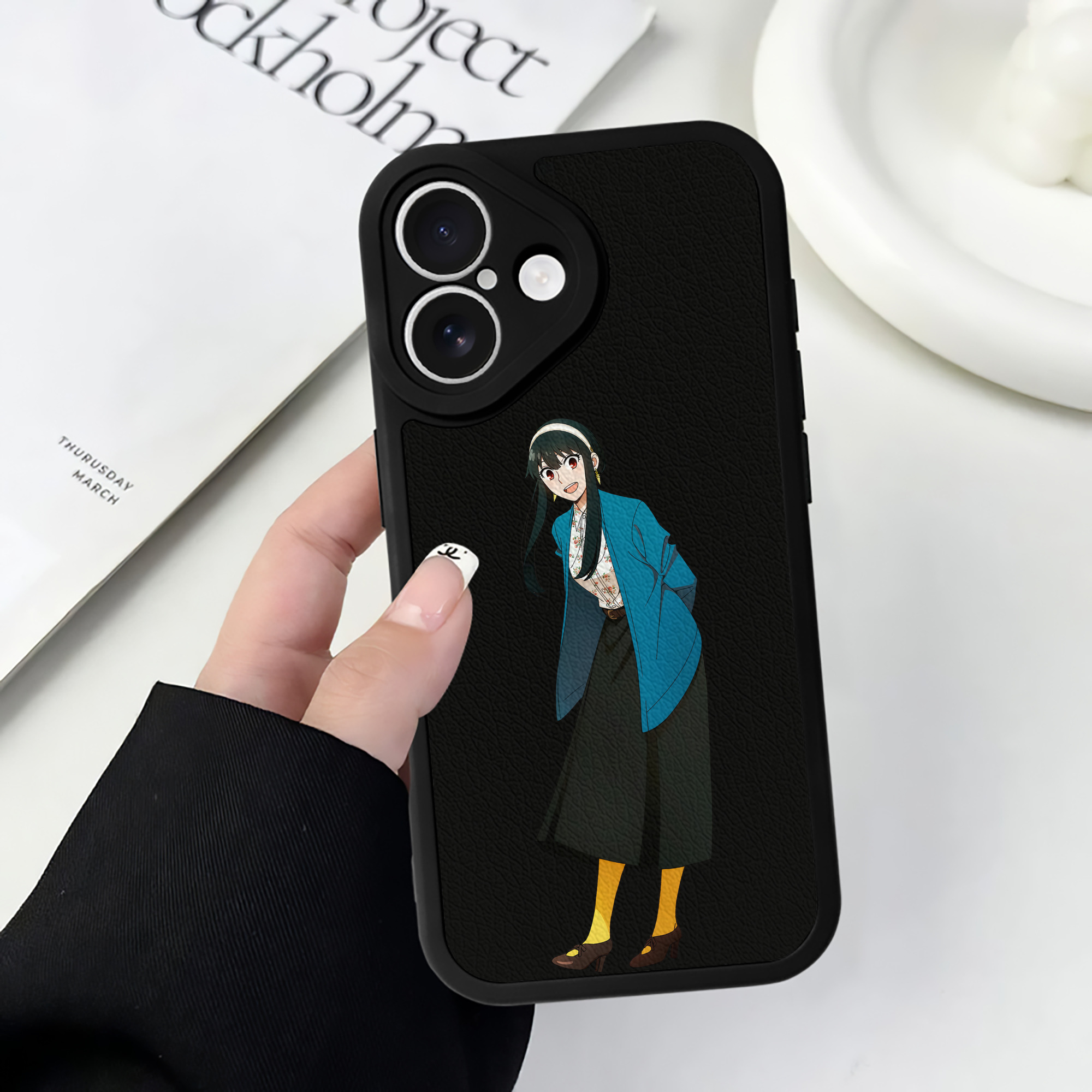 （画像用） SPY×FAMILY间谍家家酒 【iPhone 16シリーズ対応】シリコンスマホケース（レザー調） 材質：シリコン